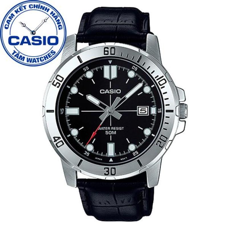 Đồng hồ nam dây da Casio Standard Anh Khuê MTP-VD01L-1EVUDF