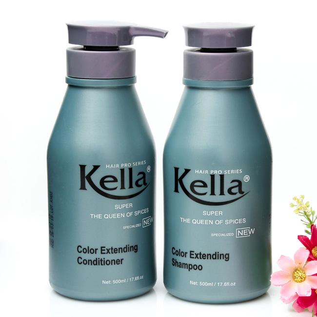 Combo dầu gội + dầu xả kella dành cho tóc màu 500ml xám