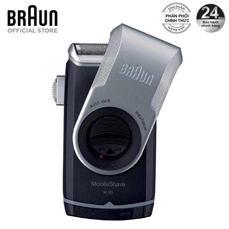 Máy cạo râu du lịch Braun M-90 (Đen xám) - Hàng phân phối chính hãng