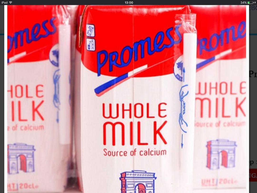 [HCM]Sữa tươi nguyên kem Promess nhập khẩu Pháp hộp 200ml thùng 24 hộp