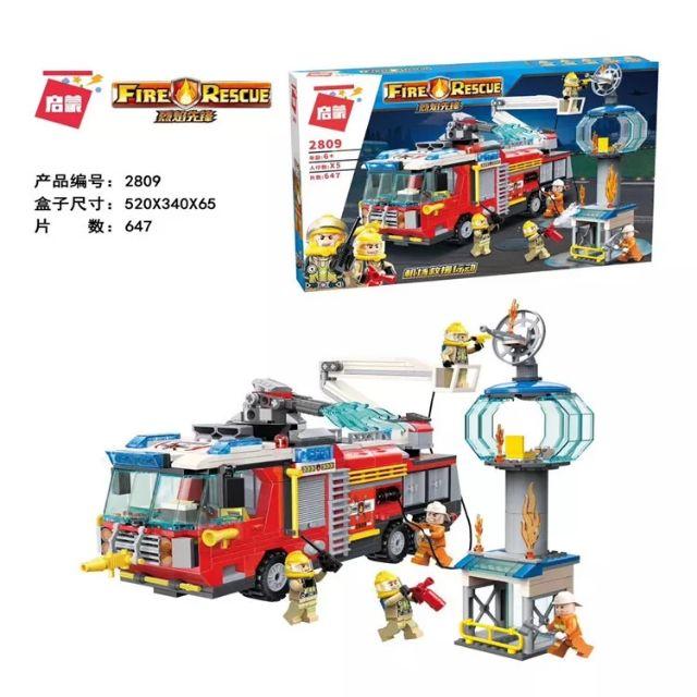 Bộ lắp ráp Xe thang cứu hộ cứu hỏa chuyên nghiệp cỡ lớn