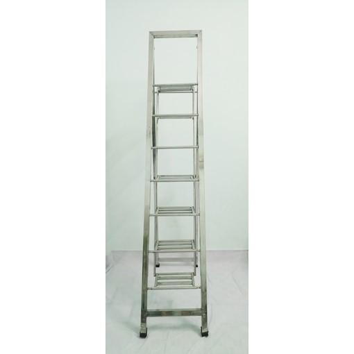 Thang chữ A inox ống vuông 40mm dày 0.6mm 7 bậc