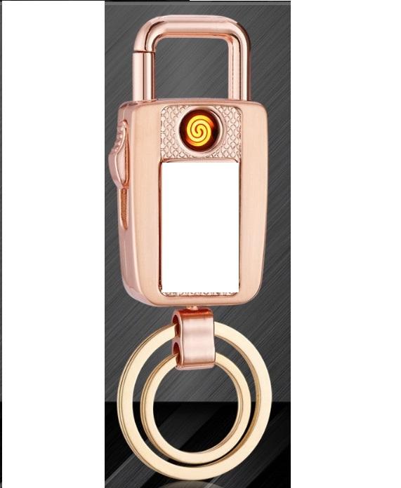 Bật lửa móc khóa sạc điện usb mẫu 2017