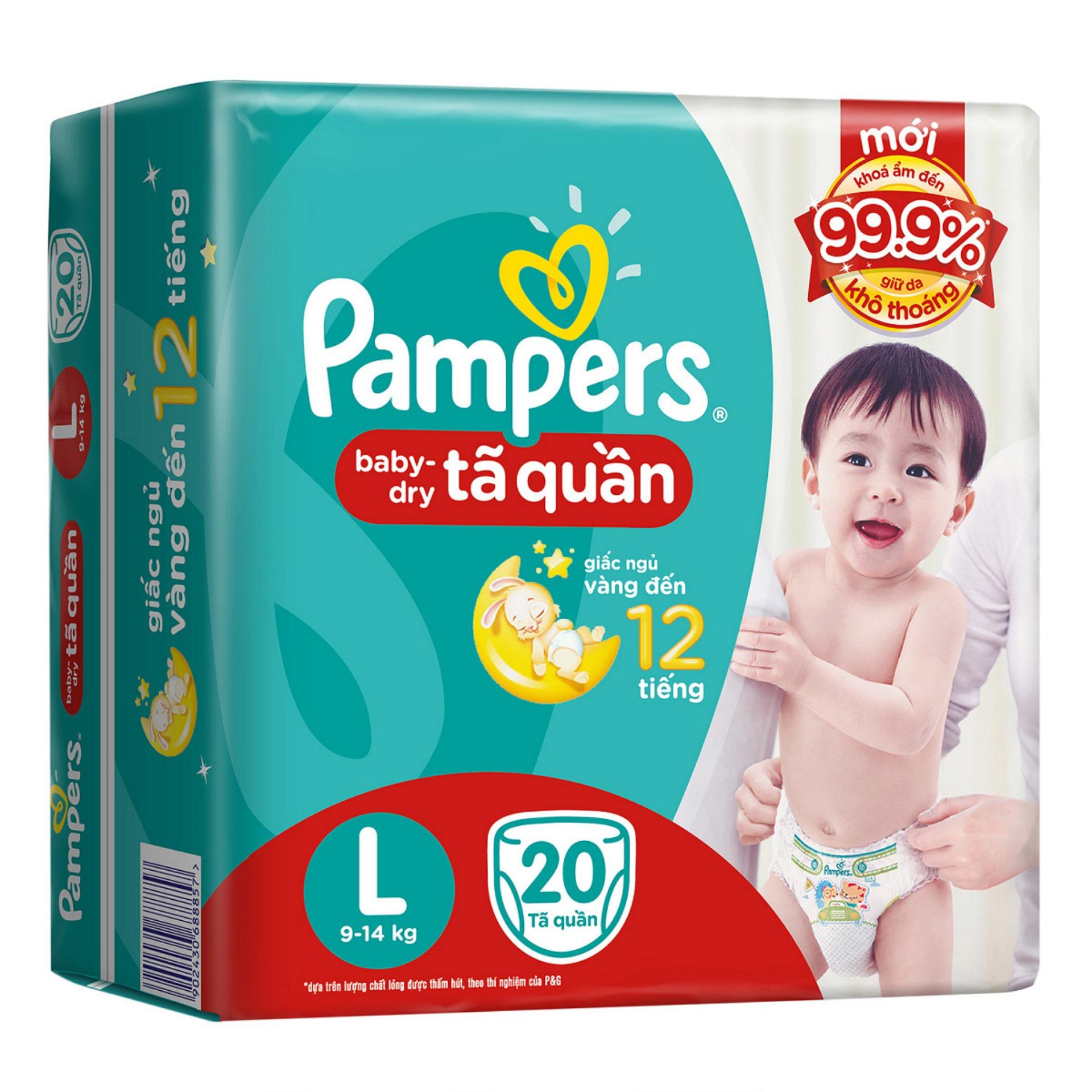 Bỉm quần Pampers L20