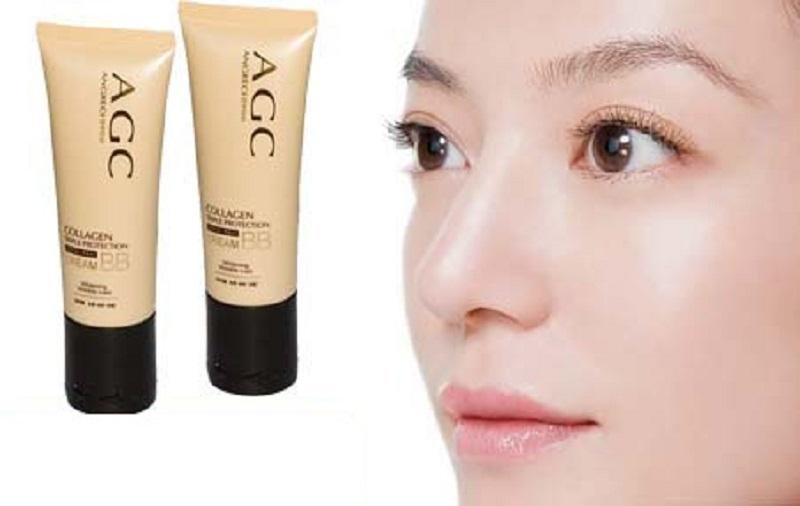 Kem nền đa công dụng AGC Collagen Triple Protection, Hàn Quốc