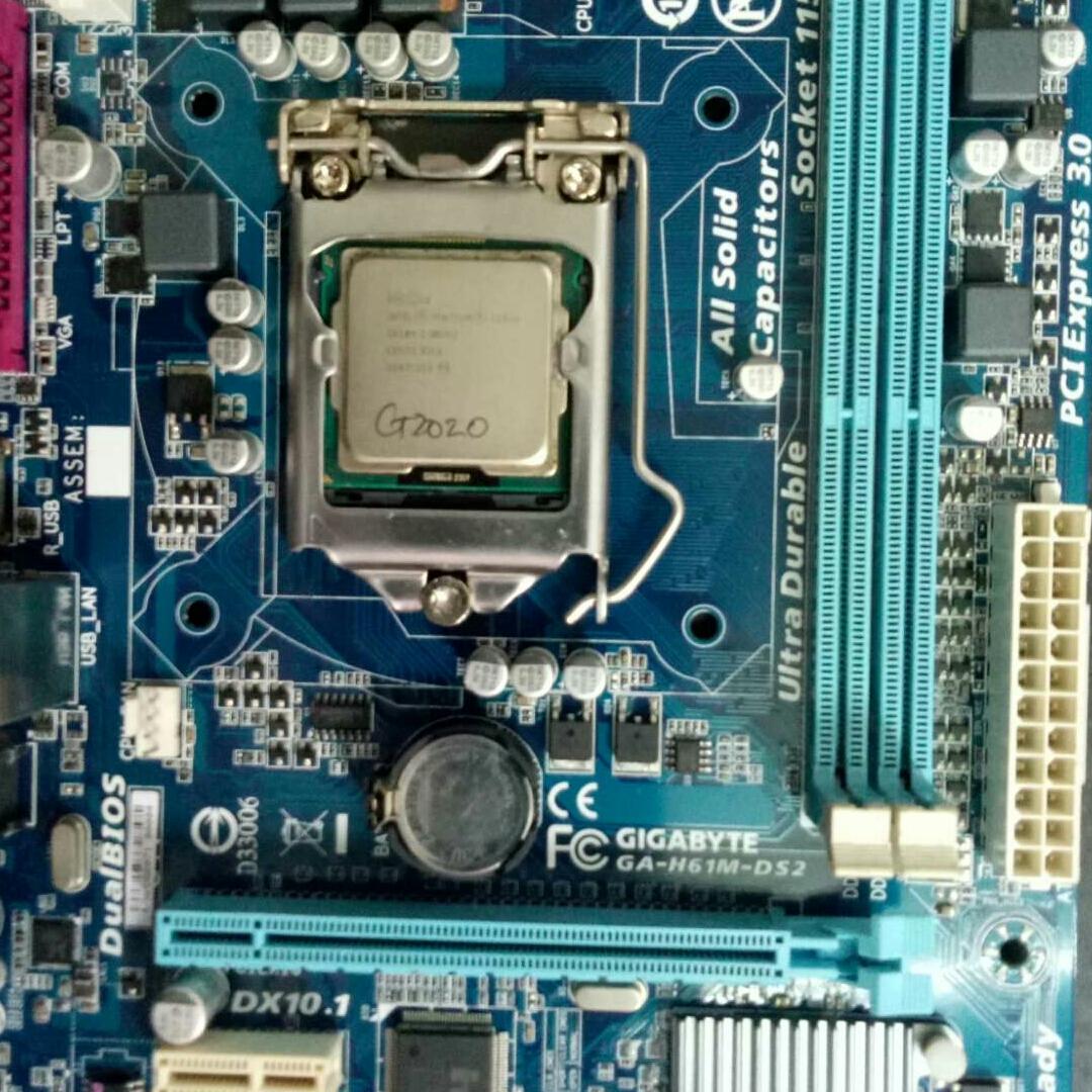 Combo main gigabyte H61 + chip G2020