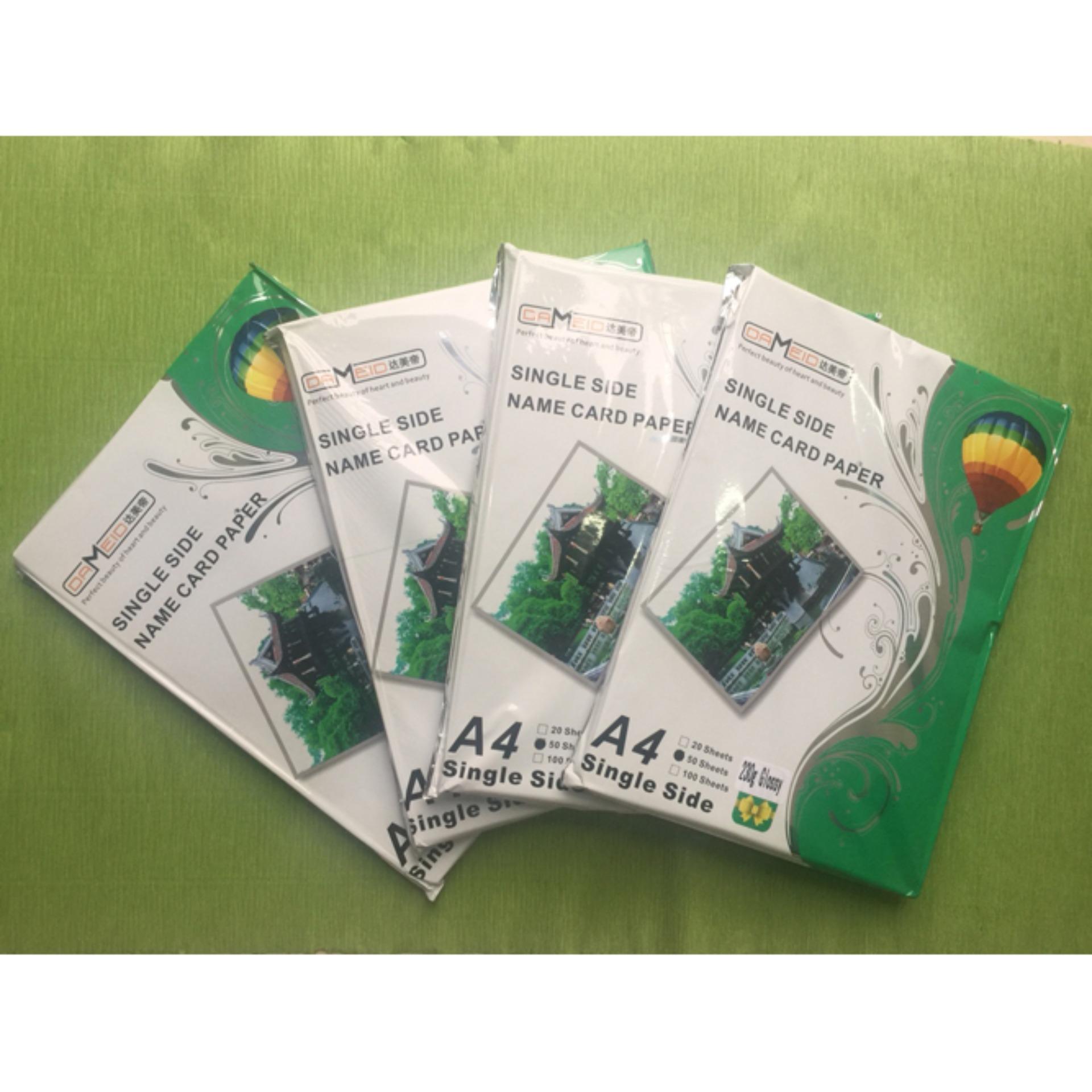 Mua 2 xấp Giấy in ảnh cao cấp, in hình khổ A4 dày ĐL: 230gms 1 xấp =50 tờ