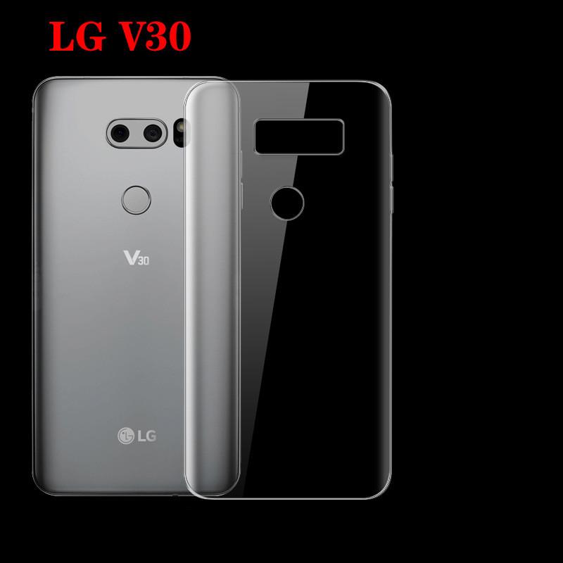 LG V30 Ốp lưng silicon trắng trong chống ố vàng