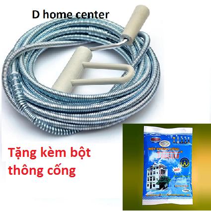 Mua dây thông cống 20m - tặng kèm bột thông cống