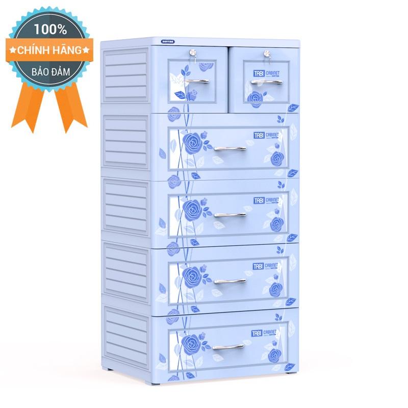 Tủ nhựa duy tân tabi 5 tầng xanh dương