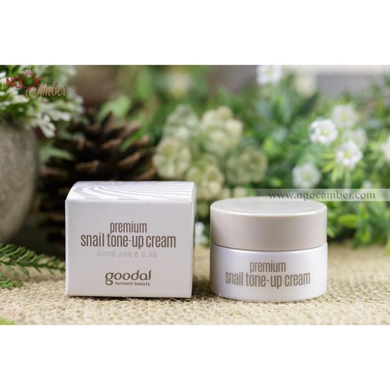 Kem ốc sên dưỡng trắng da Goodal Premium Snail Tone Up Cream - zise mini 10ml