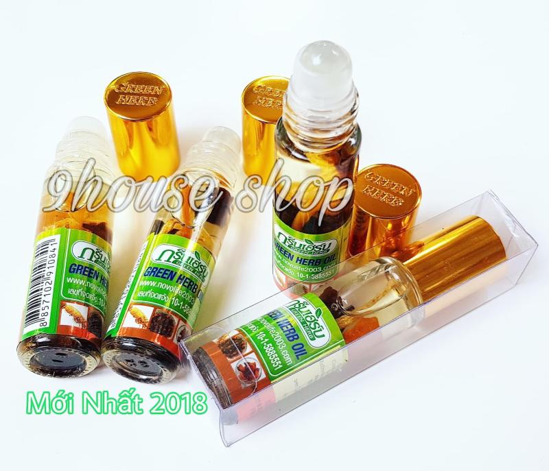 Bộ 2 Dầu Nhân Sâm Ginseng Green Herb Oil Thái Lan(nhập khẩu) - 8ml x 2chai nhập khẩu