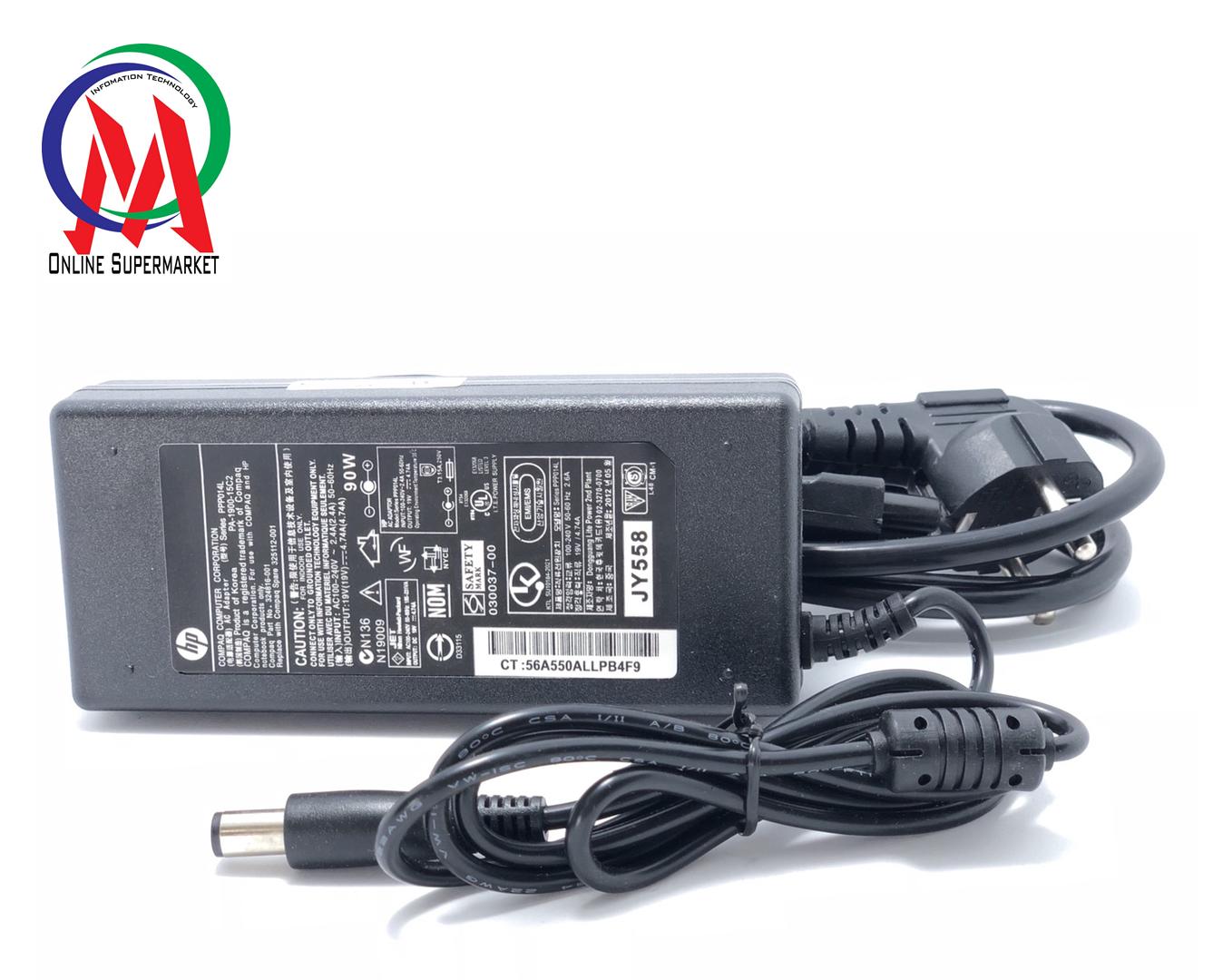 [HCM]Dây Sạc Laptop HP 19.5V-4.74A (90w)