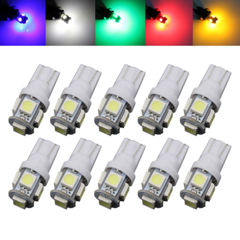 Bộ 2 đèn LED T10 làm đen Demi/Xin nhan xe máy/Oto 5 tim led L5