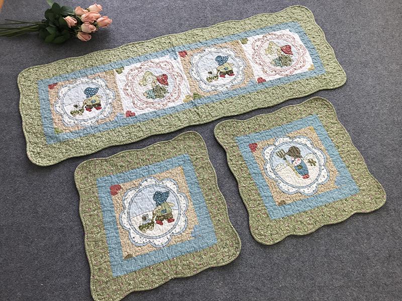 Set 3 thảm cotton hàn quốc thích hợp trải sàn, ghế sofa, ô tô