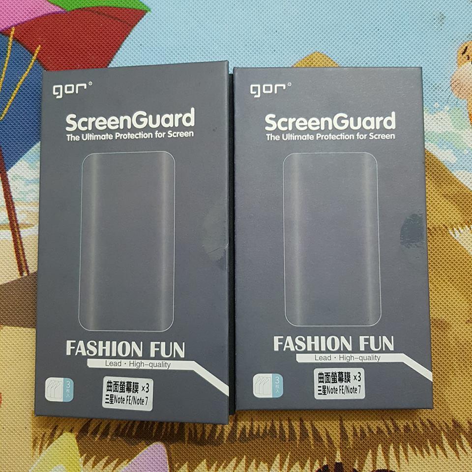 Bộ 2 hộp dán dẻo gor 3d cho galaxy note fe / note 7 dán full màn hình