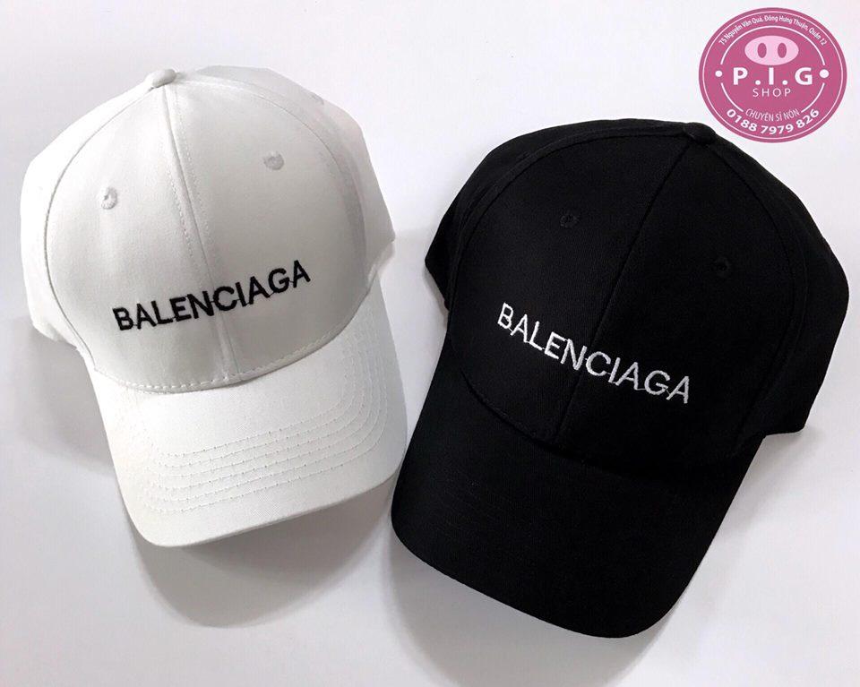 Mũ nam Balenciaga họa tiết chữ viền đen MLB07 siêu cấp like auth 99   DUONG STORE 