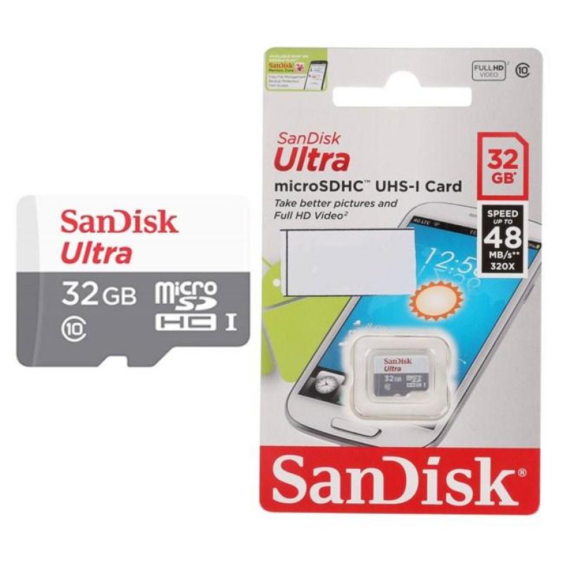 Thẻ Nhớ microSDHC SanDisk Ultra 32GB UHS-I - 48MB/s