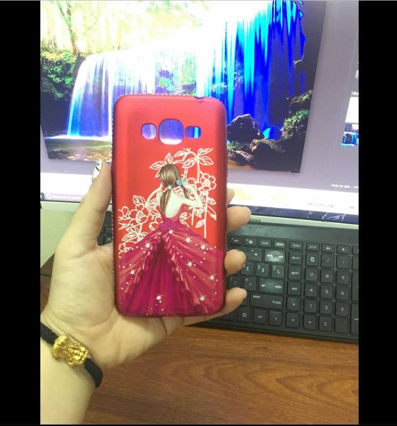 Ốp lưng dẻo thời trang đính đá cho Samsung J2 Prime