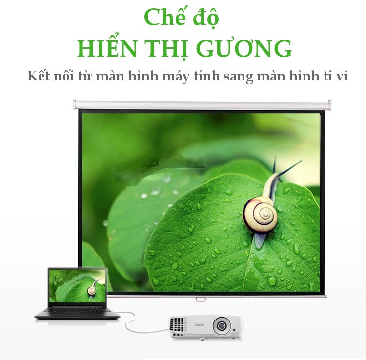 Bộ chuyển VGA đầu đực sang cổng HDMI đầu cái UGREEN MM110 Bộ chuyển VGA đầu đực sang cổng HDMI đầu cái UGREEN MM110