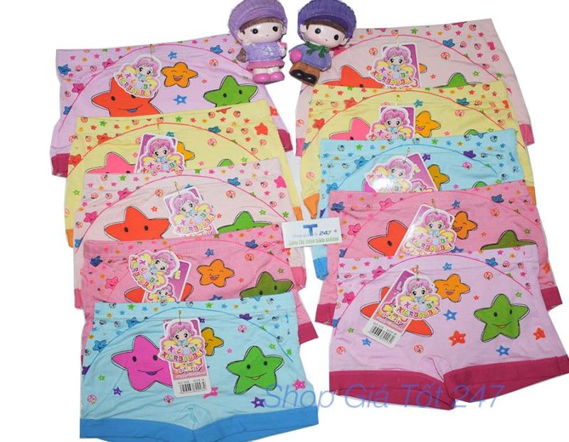 Nơi bán Set 10 quần chip đùi cotton thun cho bé gái T28