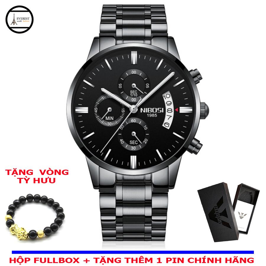 Đồng Hồ Nam, đồng Hồ Nibosi 2309 + Vòng Tỳ Hưu Phong Thủy Siêu Ưu Đãi tại Lazada Đồng Hồ Nam, đồng Hồ Nibosi 2309 + Vòng Tỳ Hưu Phong Thủy Siêu Ưu Đãi tại Lazada