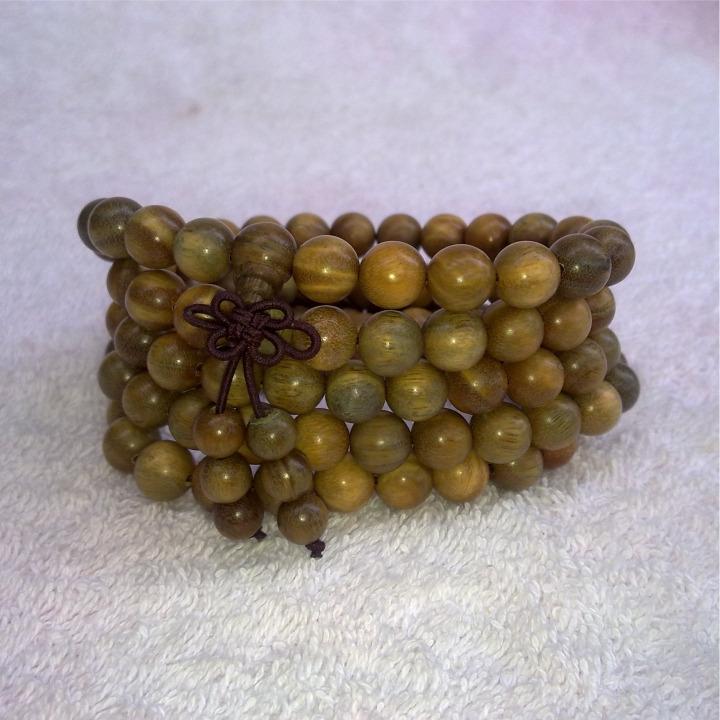 [HCM]Chuỗi 108 hạt gỗ trắc xanh 8mm