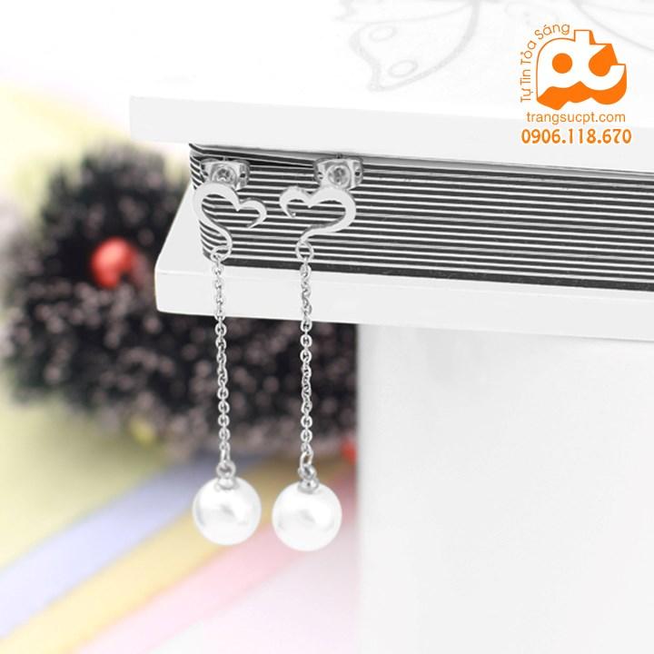 [HCM]Bông tai nữ inox cao cấp phong cách không đen HCM 73