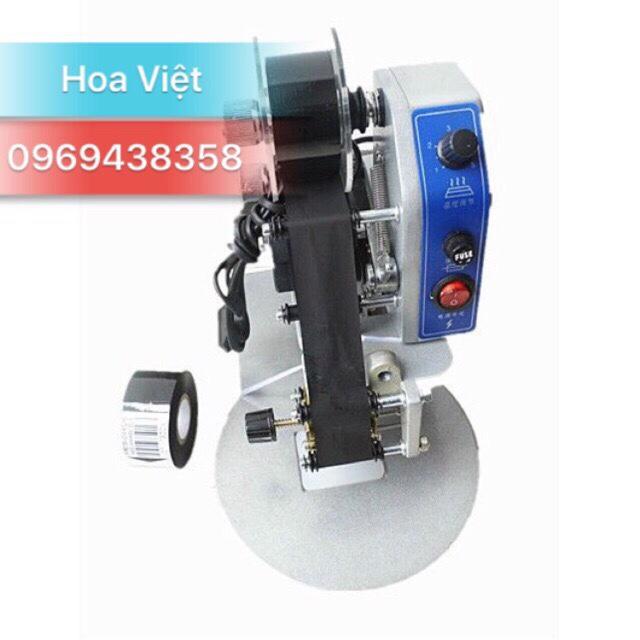 Máy in hạn sử dụng, máy in date dập tay dy-8 + 1 cuộn mực 45k