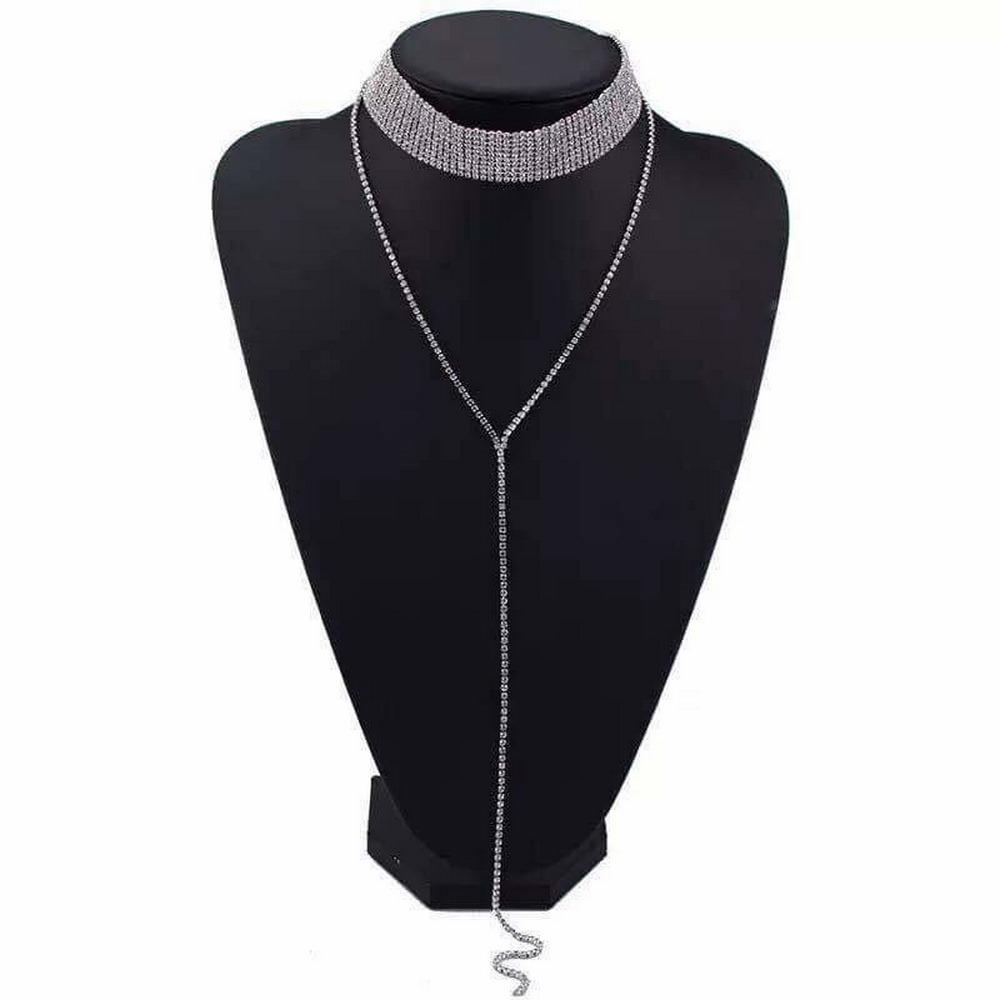 Vòng cổ Choker nữ đính đá nhân tạo lấp lánh VCND37