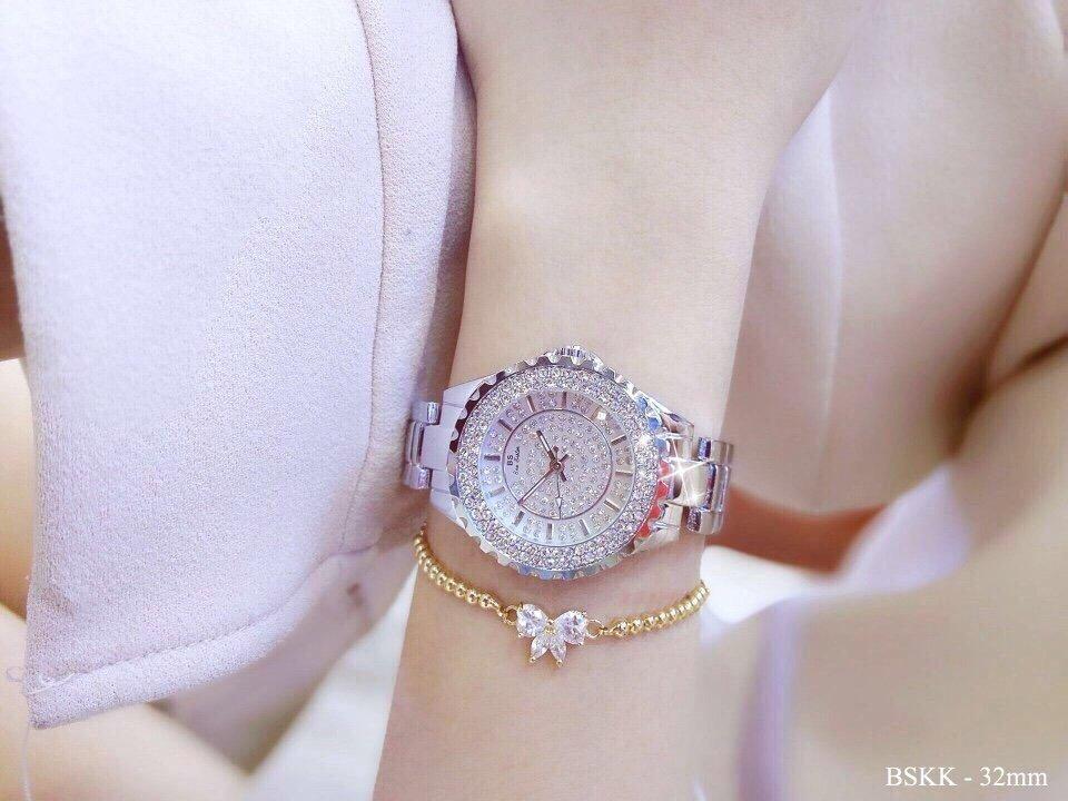 Đồng hồ nữ bs bee sister đính đá cao cấp bs5