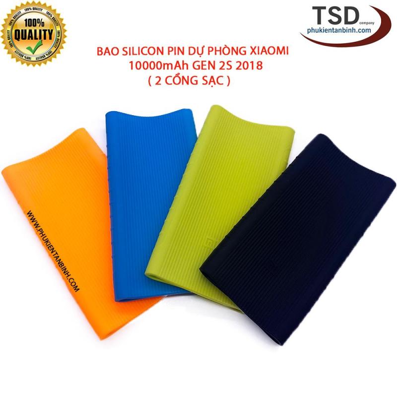 Giá Bao Silicon Pin Dự Phòng Xiaomi 10000mAh Gen 2S 2018 - Vỏ Sạc Dự Phòng Xiaomi