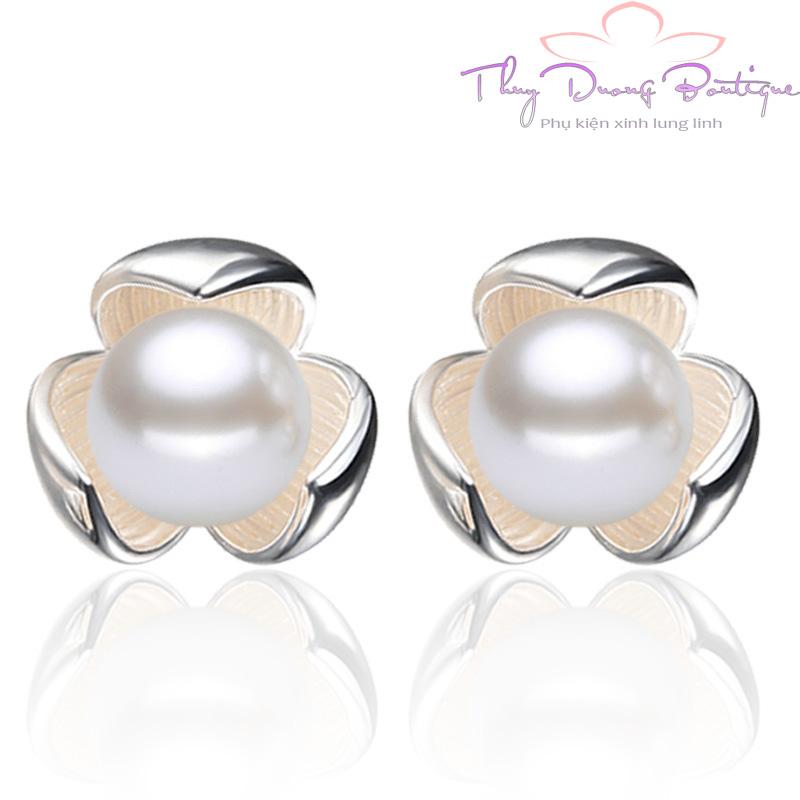 Bông tai Ngọc Trai Nụ Hoa Chớm Nở ATB005