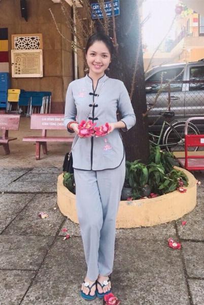 [HCM]Quần áo phật tử mẫu sẩm tàu