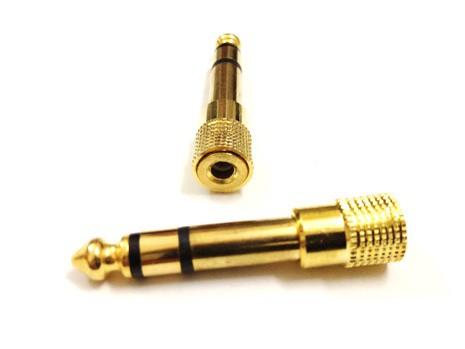 Jack chuyển đổi âm thanh Đầu chuyển đổi rắc loa từ 3.5 sang 6.5