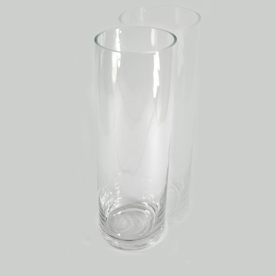 Lọ hoa thủy tinh trụ 25 cm