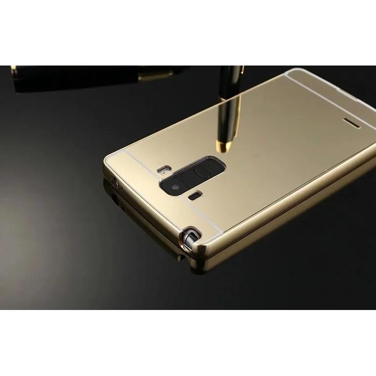 Ốp lưng tráng gương viền kim loại cho LG G4 Stylus