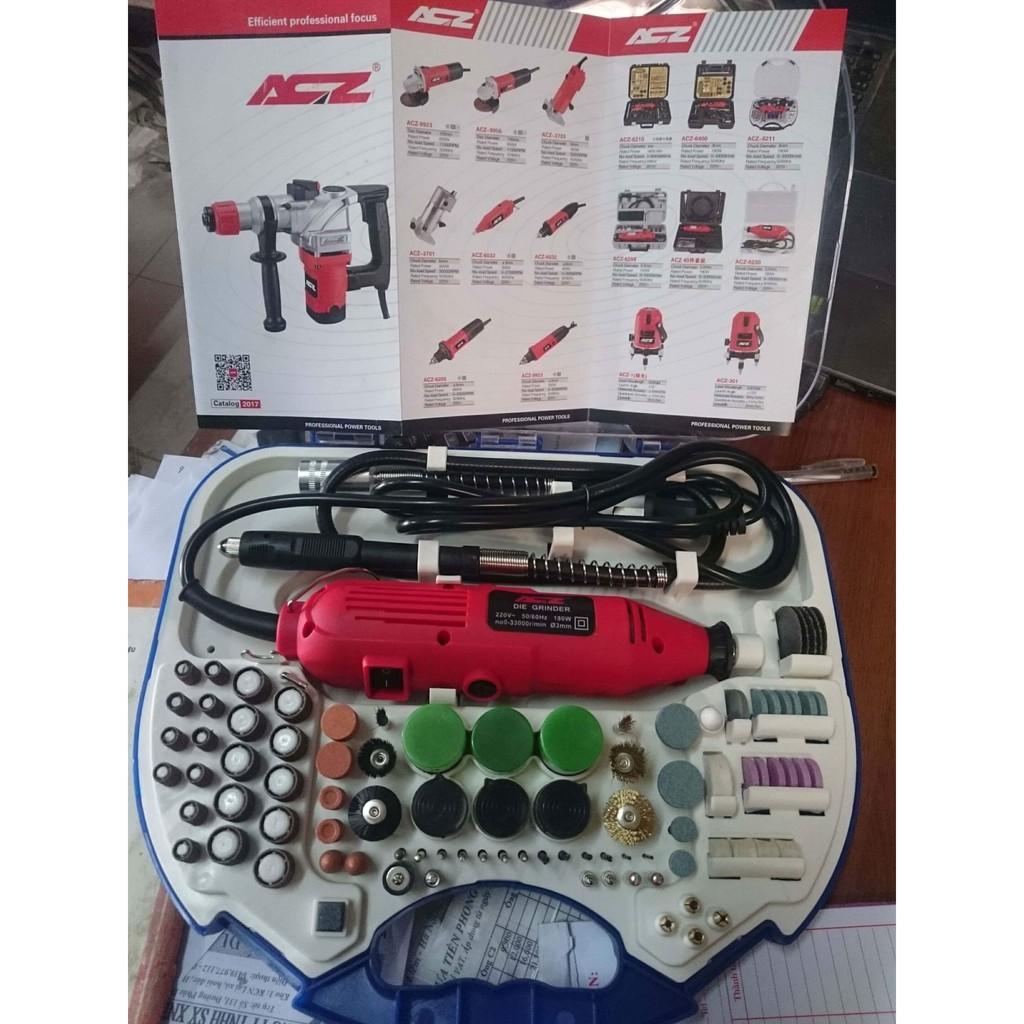 Bộ máy khoan mài cắt khắc mini tặng kèm bộ phụ kiện 100 món ( đánh bóng , Cắt , khắc , gia công , chế tác )