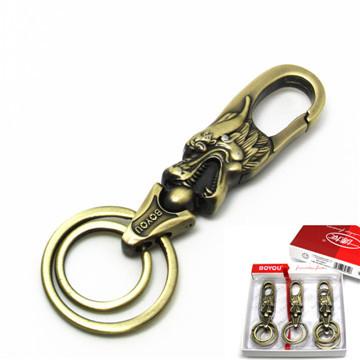 Móc chìa khóa xe đầu rồng chất liệu inox cao cấp hàng hộp