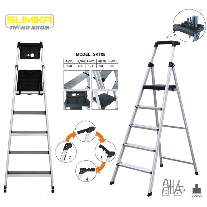 Thang ghế 5 bậc Sumika SKT05