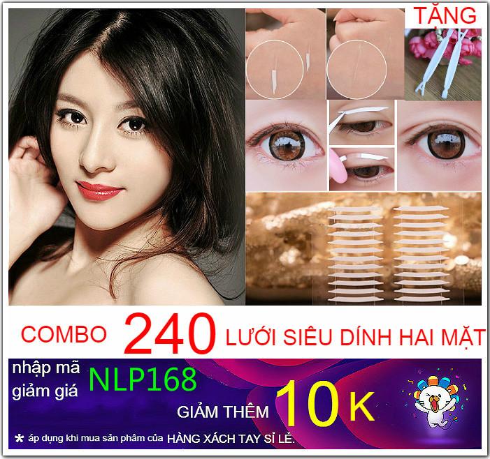 Miếng dán lưới kích mí combo 240 lưới + quê chứ y bán lẻ giá sỉ