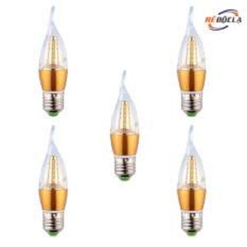 Combo 5 bóng đèn nến led 5w e27- ánh sáng vàng