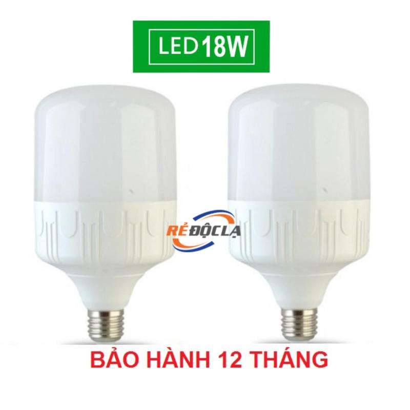 Bộ 2 Bóng đèn Led trụ 18W Trắng ( Loại 1)