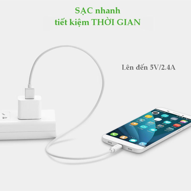 Dây cáp chuyển đổi USB 2.0 sang USB Type C, dài từ 0.25-2M UGREEN US188 Dây cáp chuyển đổi USB 2.0 sang USB Type C, dài từ 0.25-2M UGREEN US188