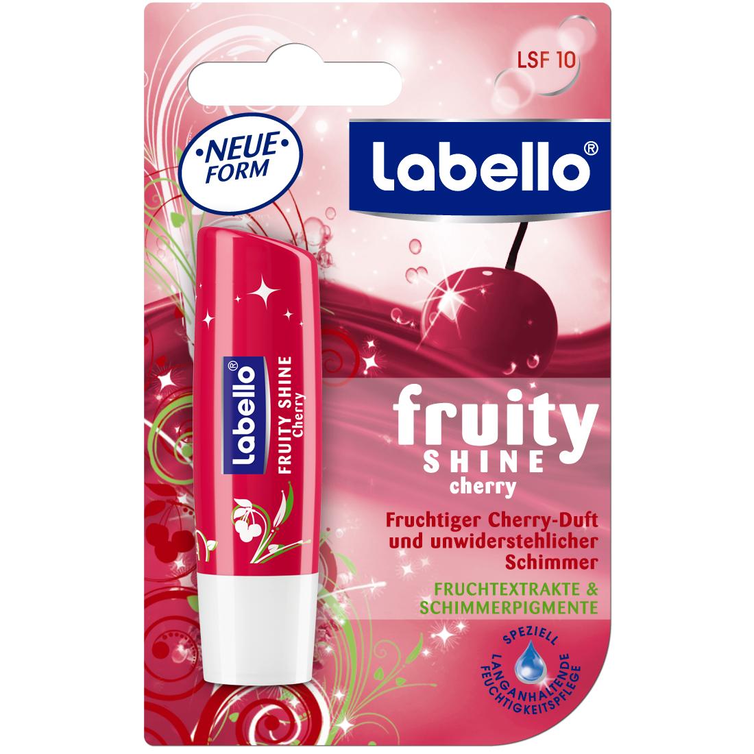 Son dưỡng môi Labello Fruity Shine lên màu hồng nhẹ 4,8g - Đức
