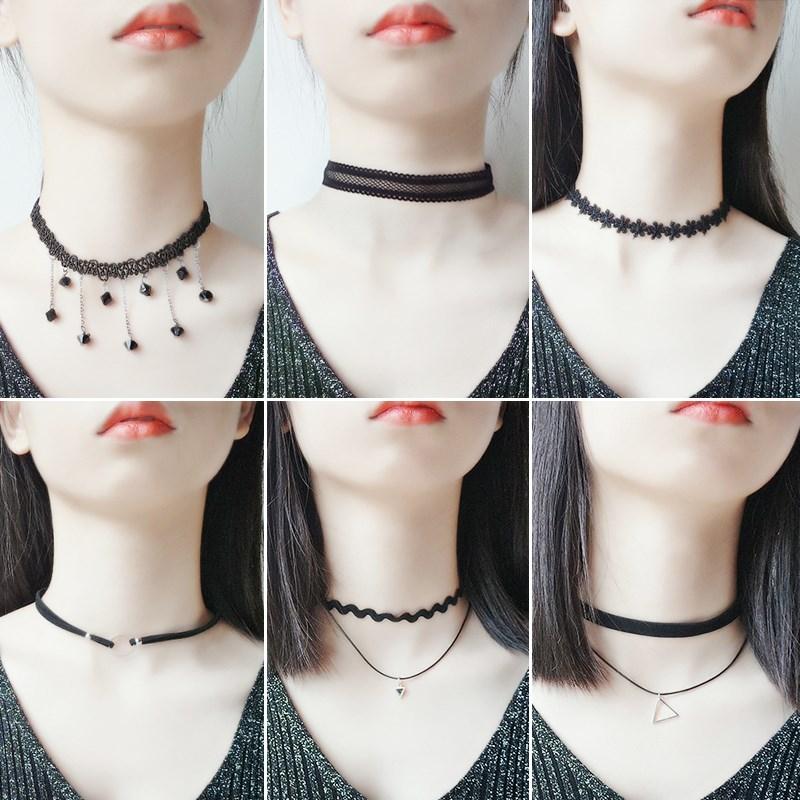 Bộ 8 vòng cổ choker Âu Mỹ đa phong cách
