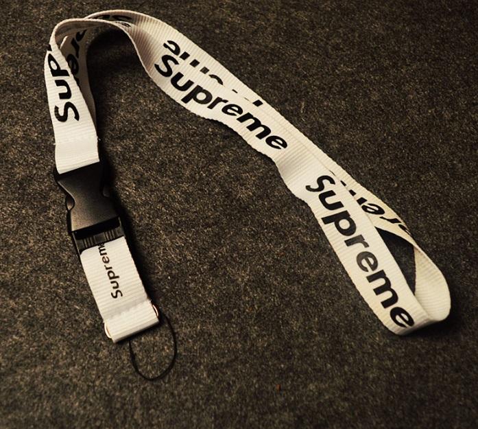 Dây đeo thẻ Lanyard Keychain Supreme Sup Dây đeo thể thao Cao Cấp màu trắng Dây đeo thẻ học sinh sinh viên nhận viên Văn Phòng Đa năng móc chìa khóa Thẻ xe buýt Đeo điện thoại