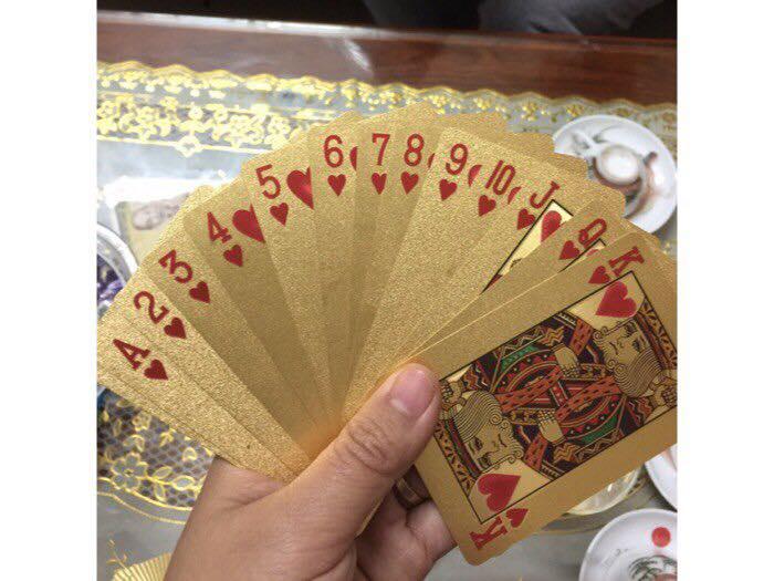 BỘ BÀI TÂY MẠ VÀNG 24K CAO CẤP