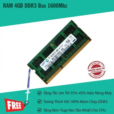 Ram Dùng Cho Laptop DDR3 4GB Bus 1600MHz/PC3-12800.