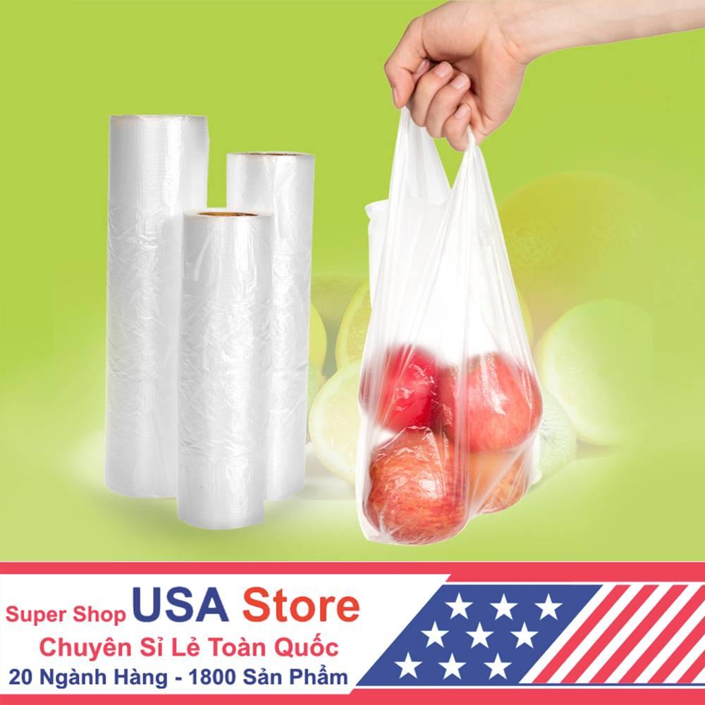 Cuộn 100 túi nilon có quai size 25x28 cds1274